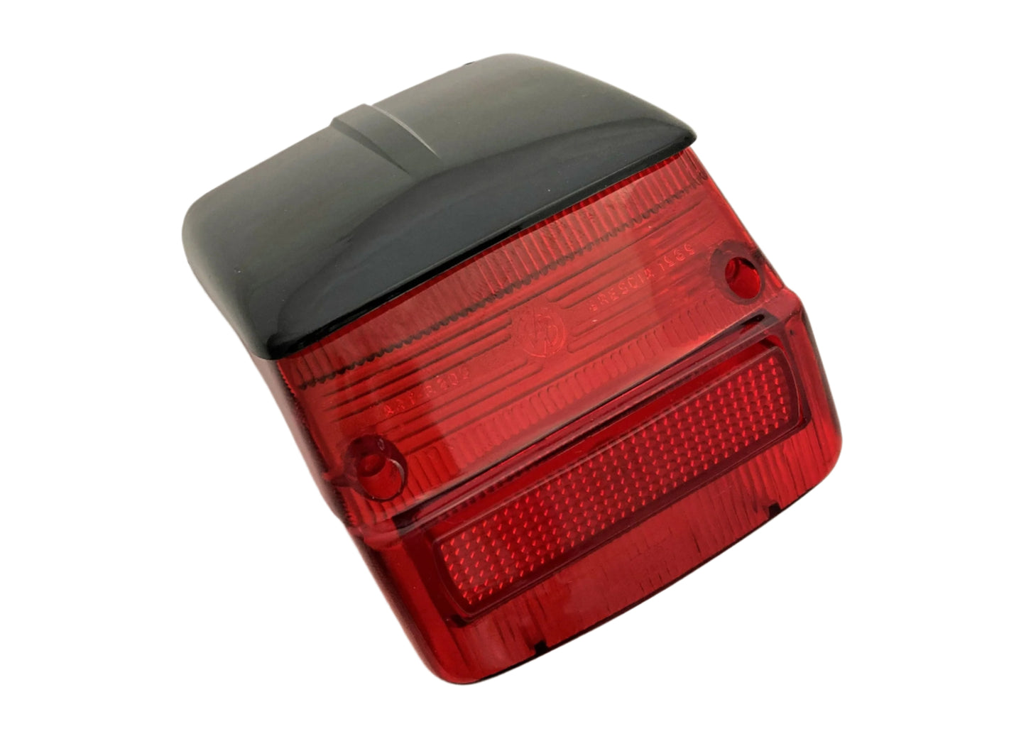 Vespa rear light lens - black top. 1970-79