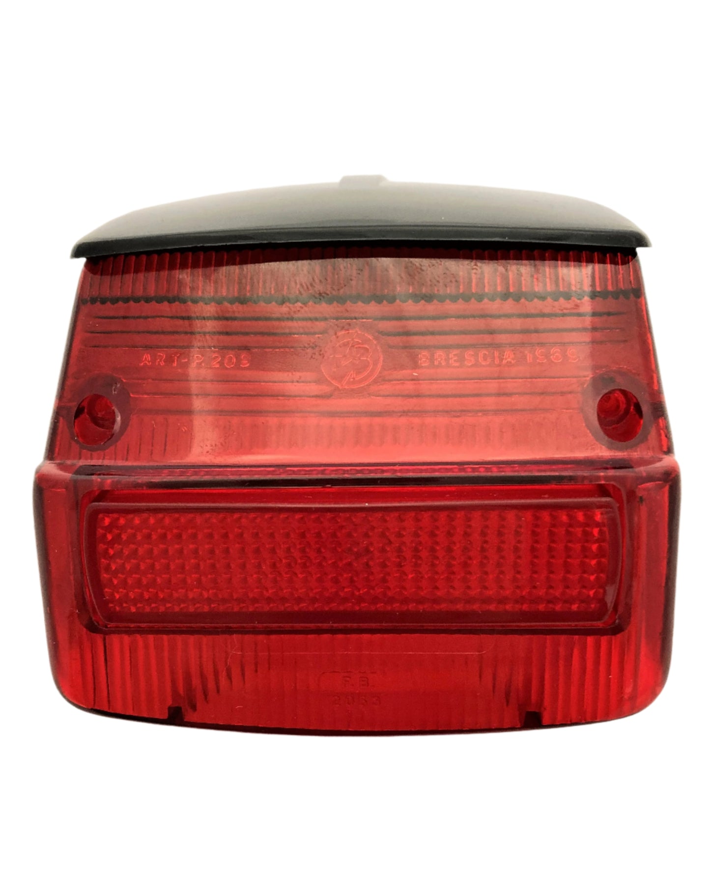 Vespa rear light lens - black top. 1970-79