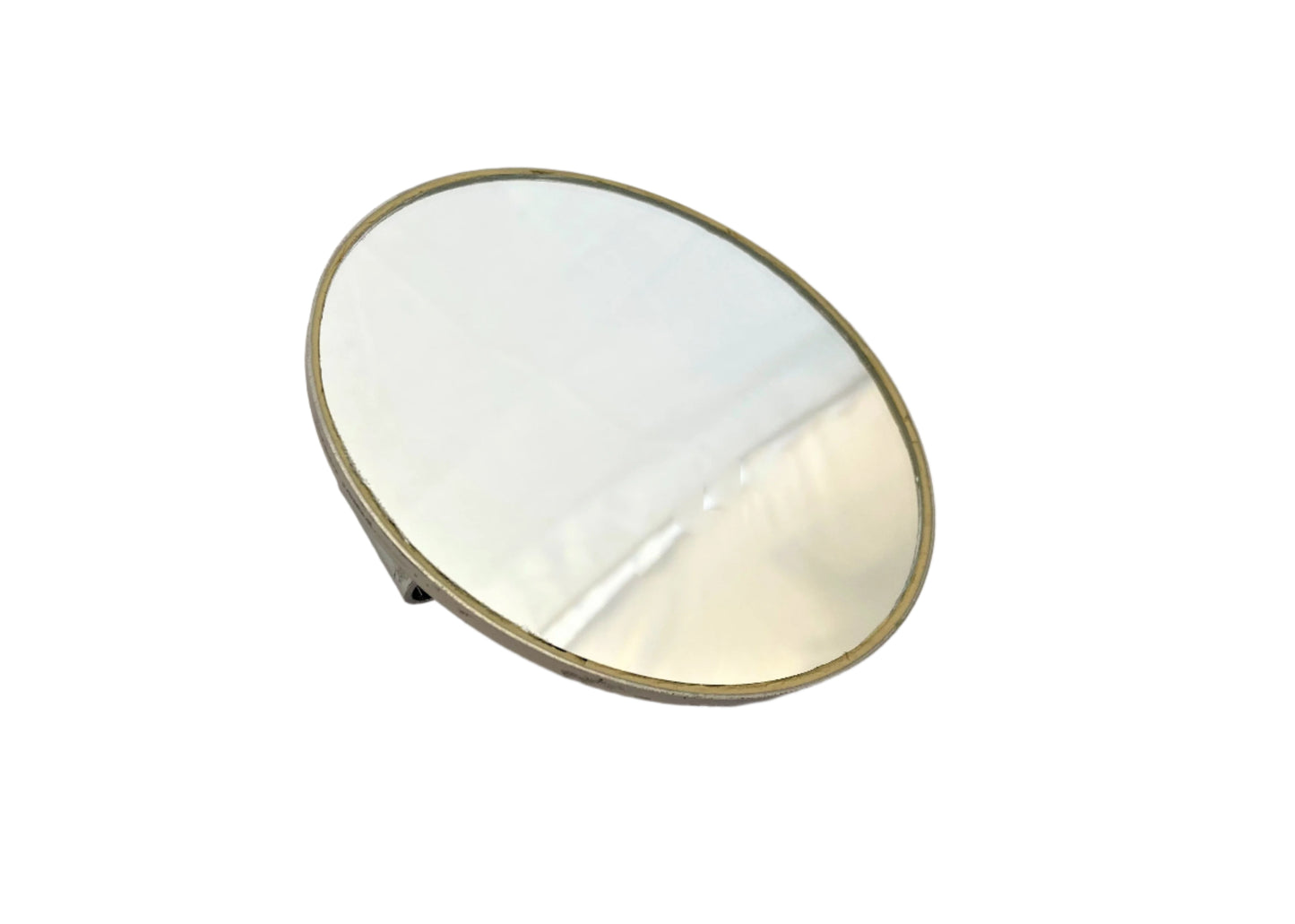 Round stainless steel mirror head