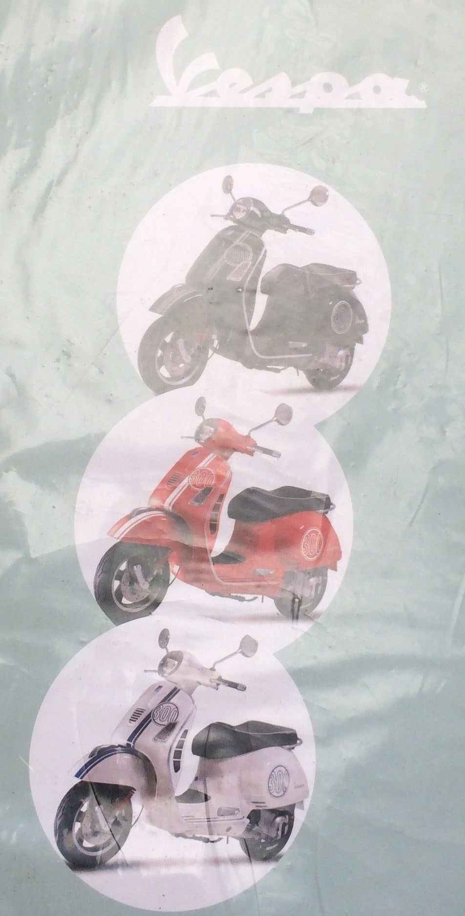 Vespa GTS 300 RED decal set