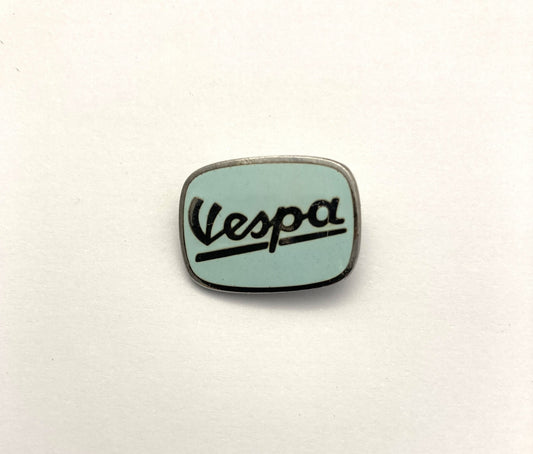 Vespa enamel lapel pin badge PALE BLUE