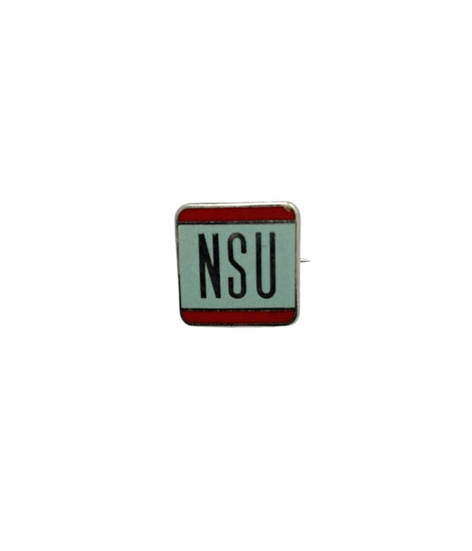 NSU chrome / enamel pin badge