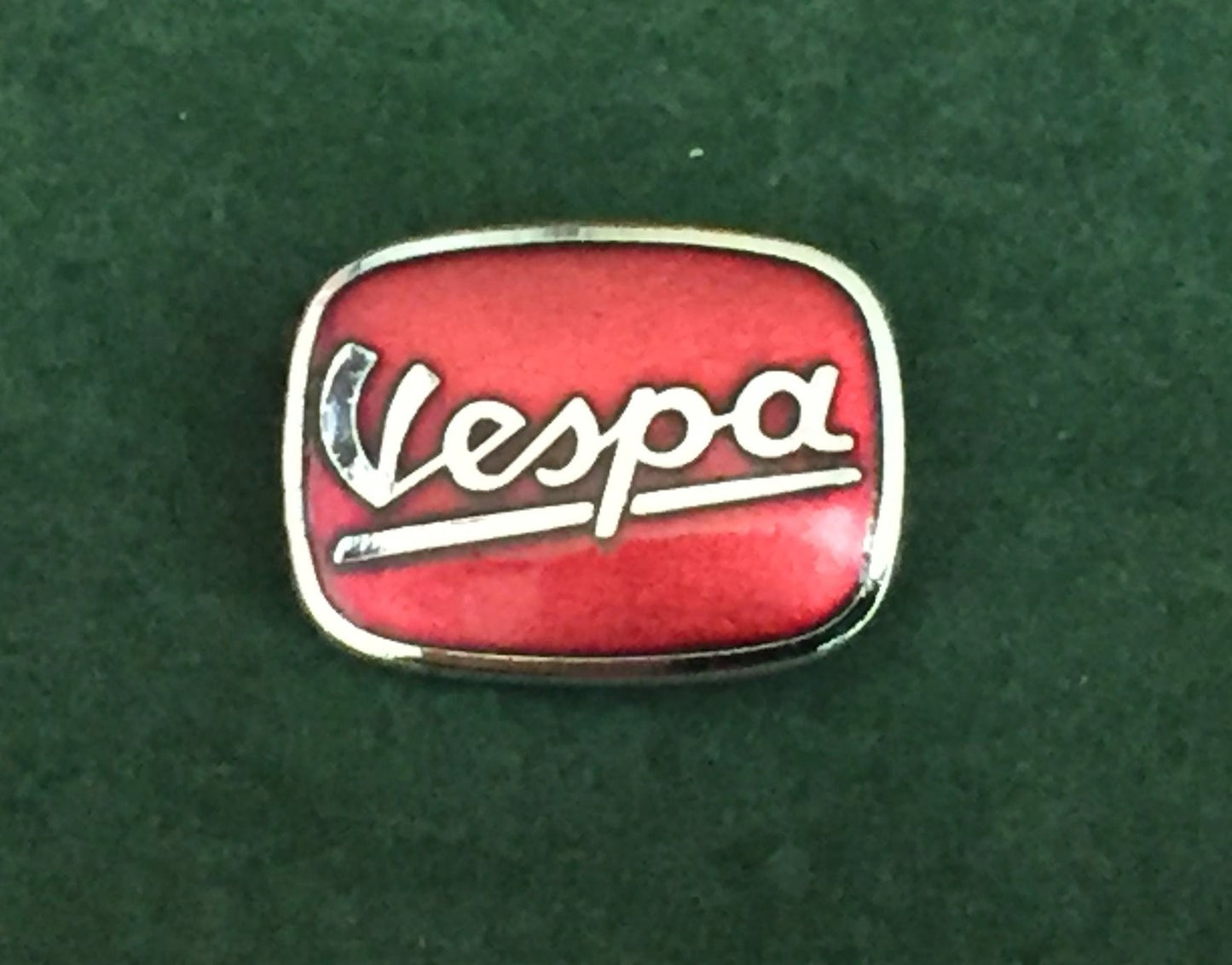 Vespa enamel lapel pin badge Red