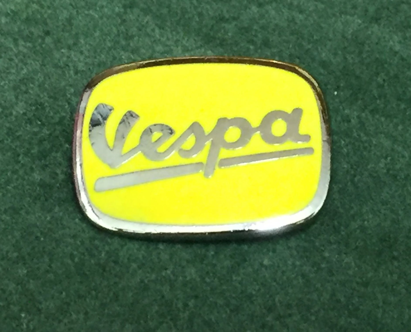 Vespa enamel lapel pin badge Yellow