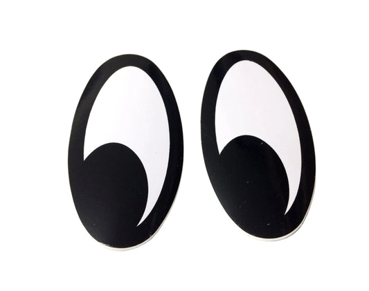 Moon eyes (looking right) self adhesive decals