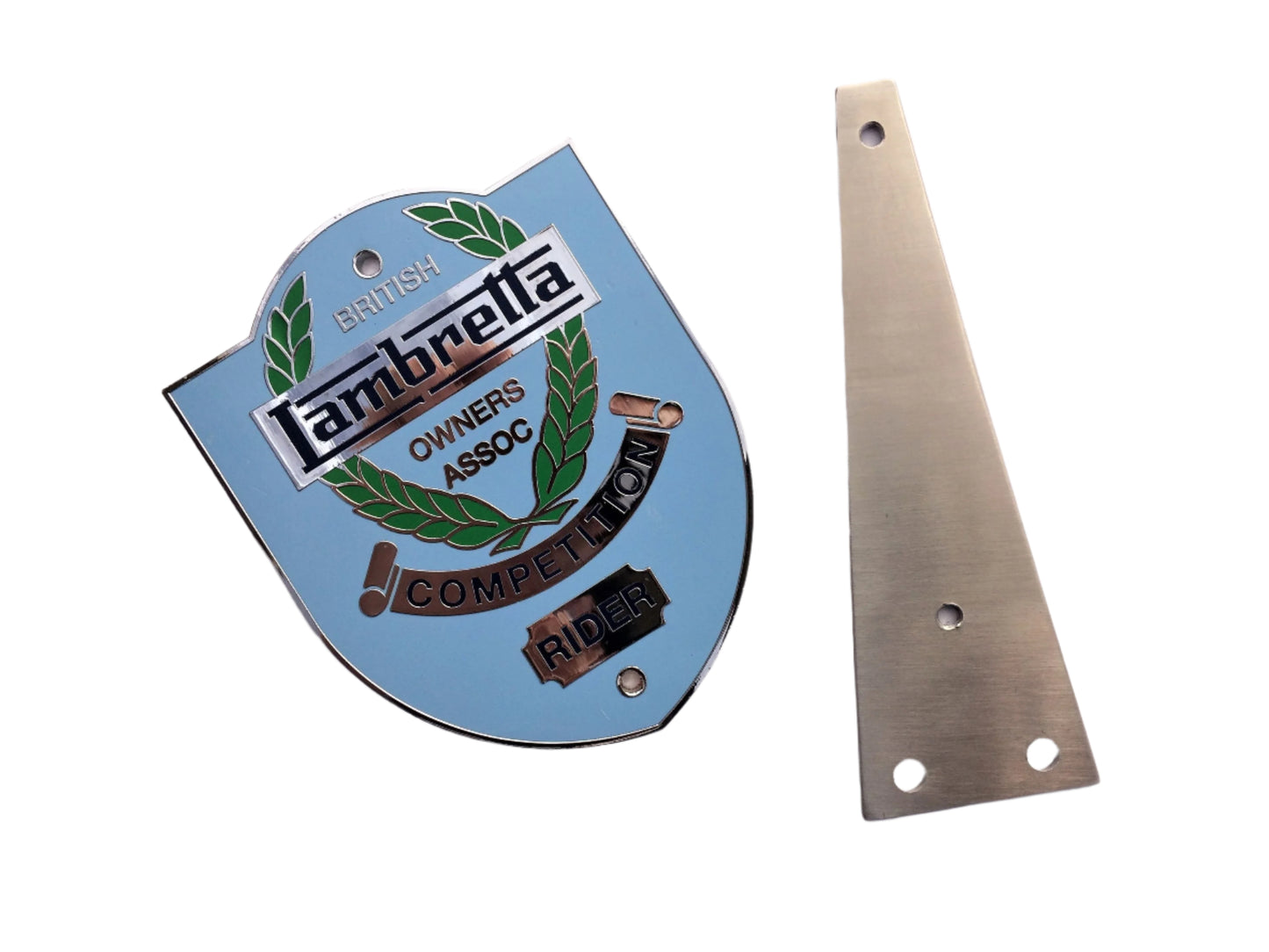 Lambretta BLOA badge mounting plate