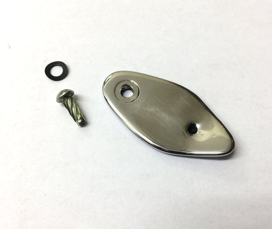 Vespa lock cover 1962-1971 stainless steel