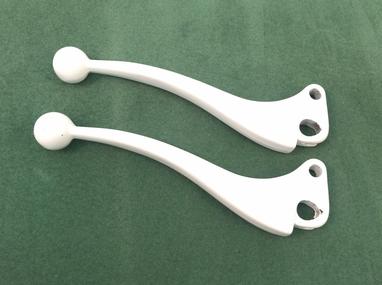 Vespa ball end levers WHITE New Old Stock