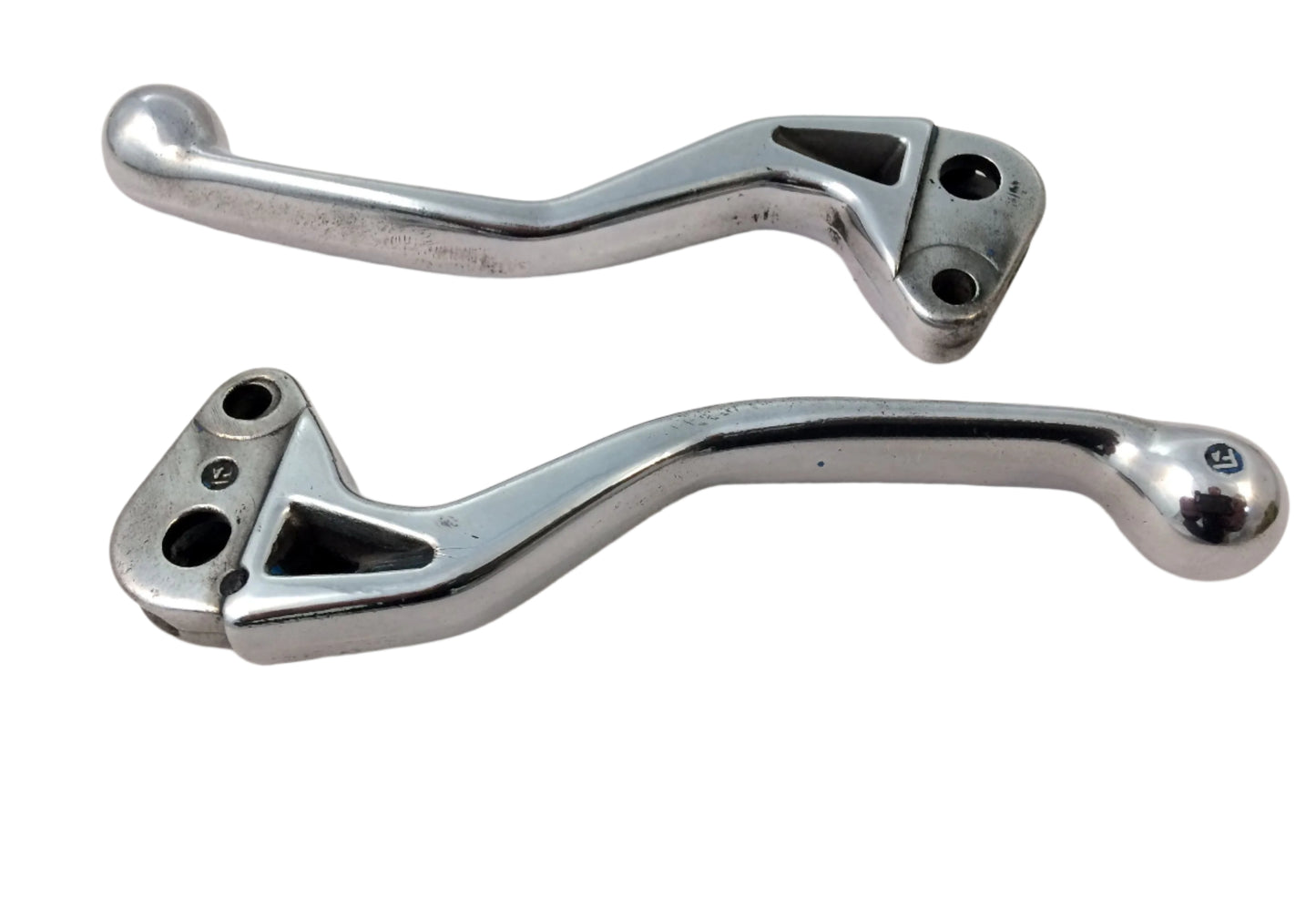 Vespa PK polished alloy "dogleg" levers