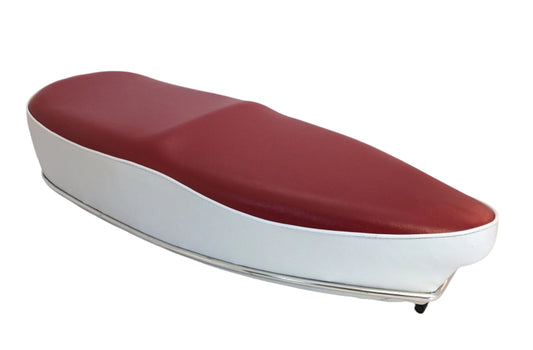 Vespa Sportique style seat red / white