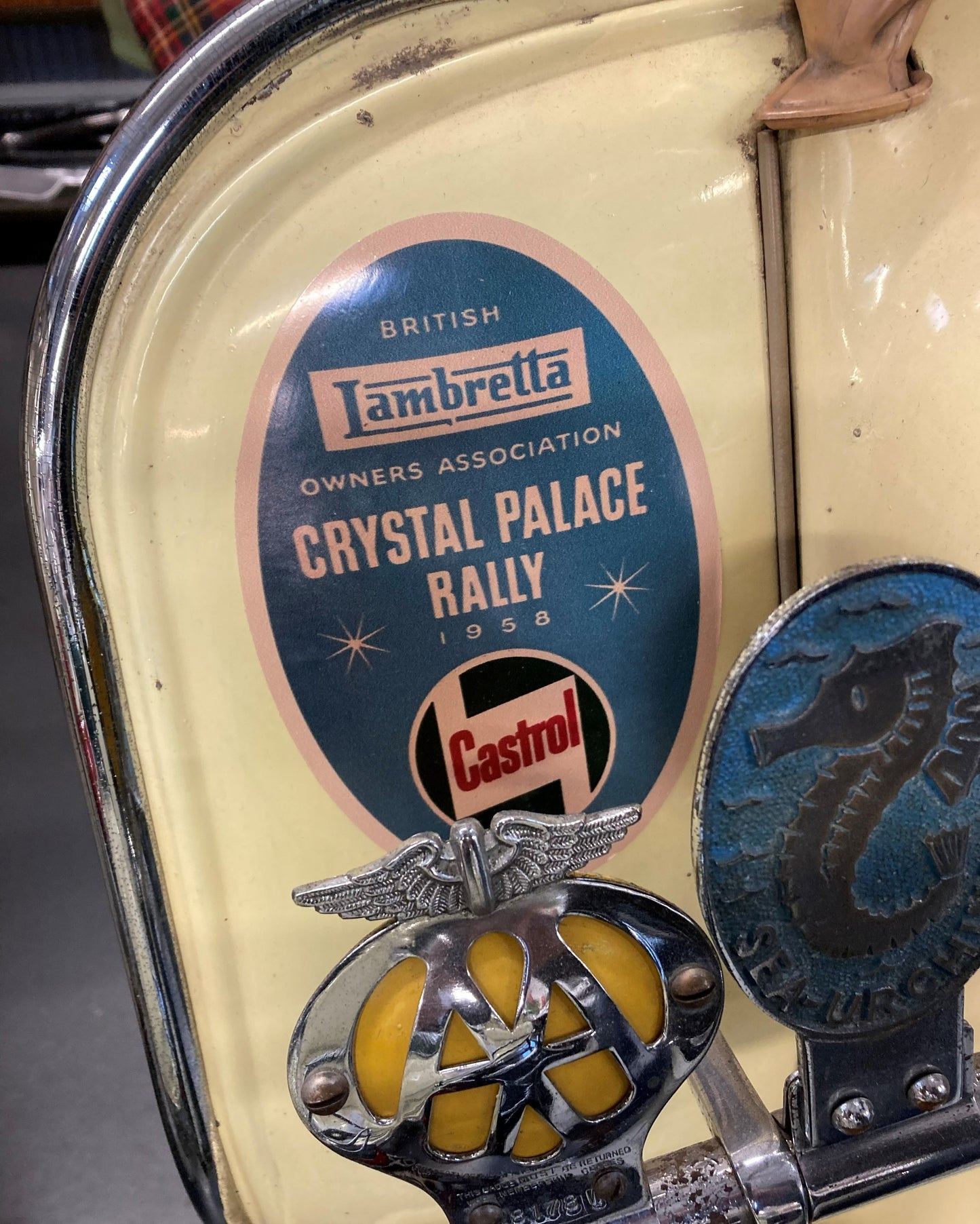 Lambretta BLOA Crystal Palace 1958 sticker