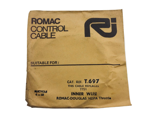 Vespa inner throttle cable ROMAC NOS
