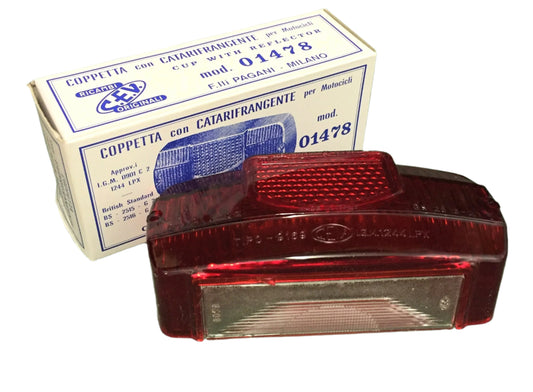 Lambretta series 3/2 rear light lens C.E.V