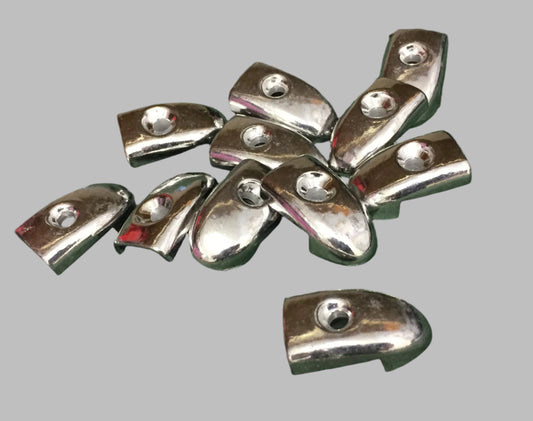 Lambretta series 1/2 floor channel end cap set