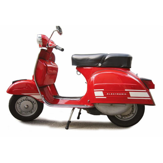 Vespa Rally 200 WHITE adhesive stripes decals set