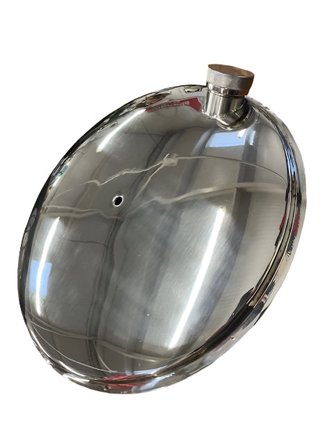 Polished stainless steel spare wheel mount fuel tank 10 inch