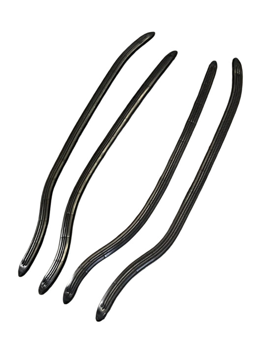 LAMBRETTA Series 1 and 2 BLACK rear floor runners ( plastics )