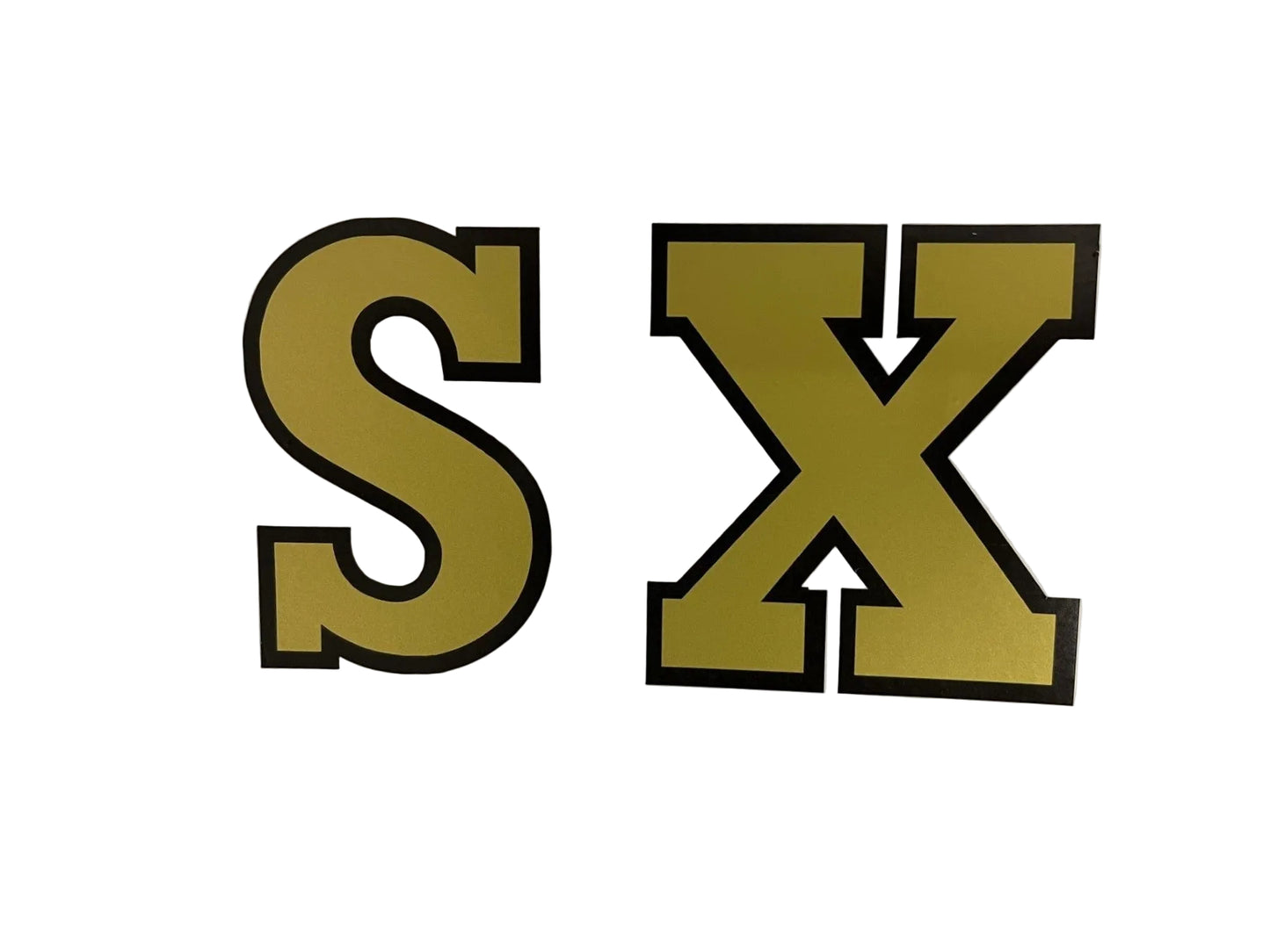 Lambretta " S X " gold Decorettes 3 1/2" (90 mm)