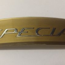 Lambretta Golden "Special" rear frame curved badge Series 3