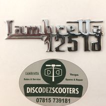 Lambretta 125 LD legshield badge NOS