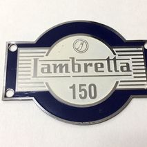 lambretta LD 150 accessory badge blue