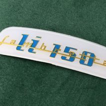 Lambretta shaped rear frame badge for LI 150