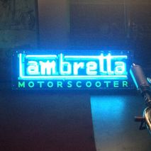 Lambretta Neon Sign (blue)